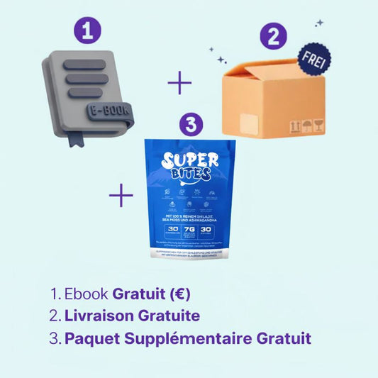 Recevez un eBook + 1 boîte offerte + livraison gratuite